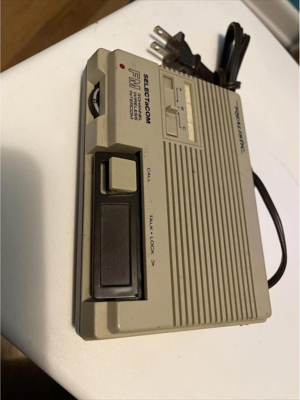 Realistic Radio Shack Plug 'n Talk FM Wireless Intercom